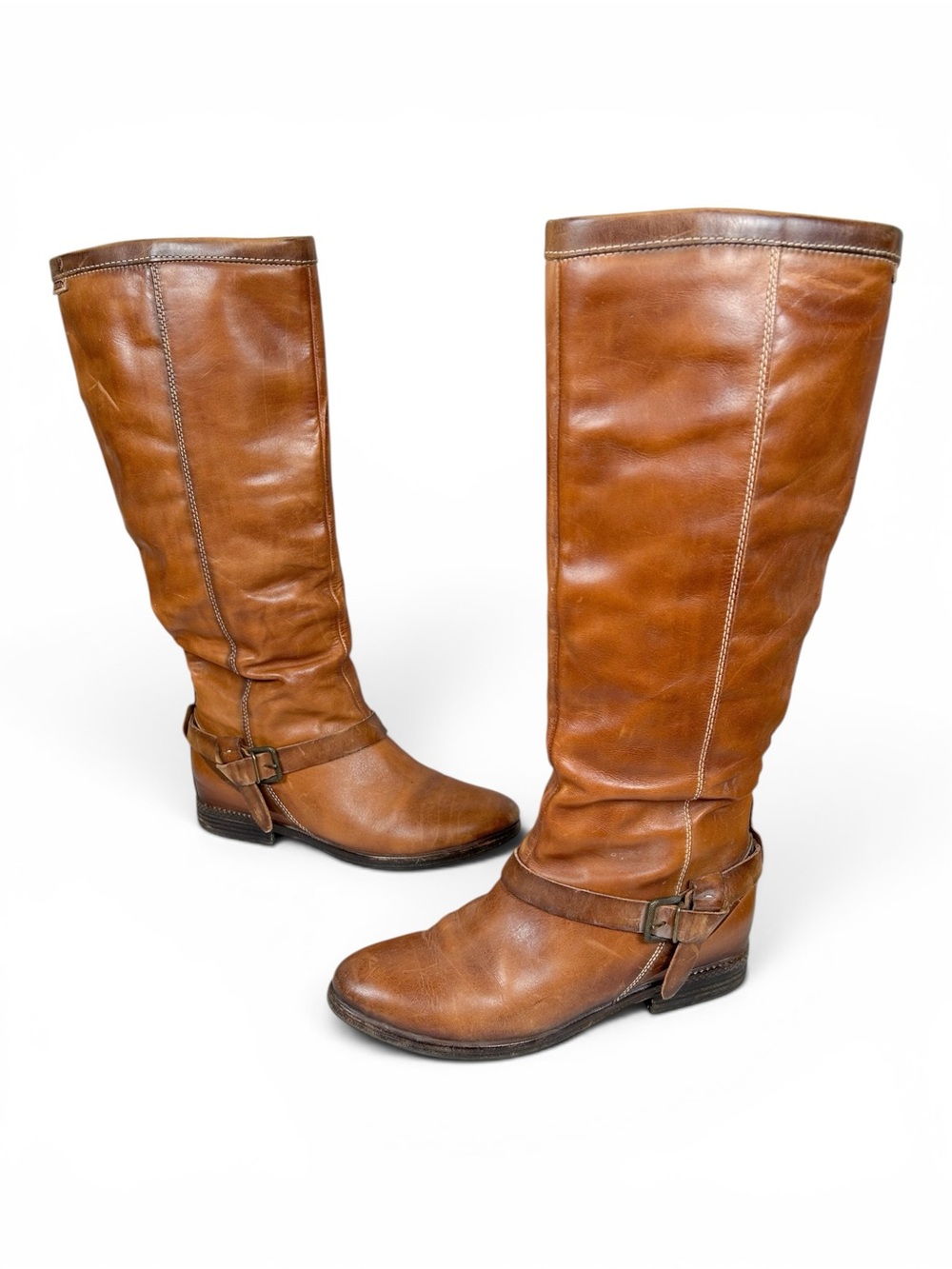 Pikolinos Ordino Tall Brown Leather Riding Boots